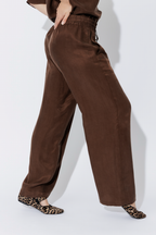 Coffee Tencel/Linen Pant