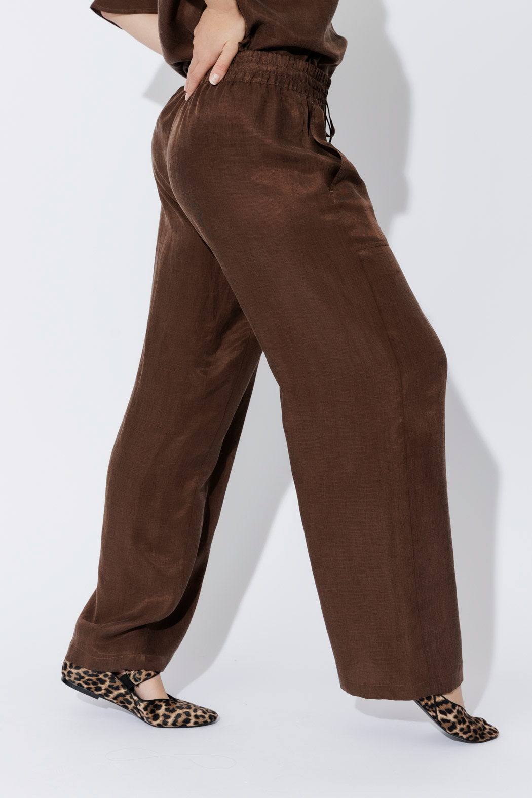 Coffee Tencel/Linen Pant