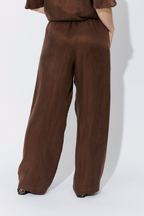Coffee Tencel/Linen Pant