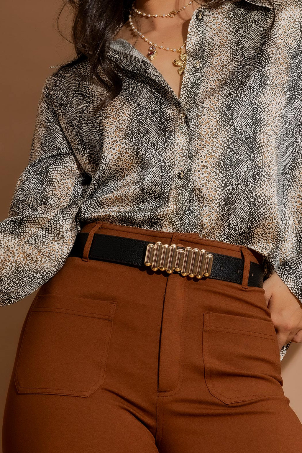 Black Bubble Belt Black S/M