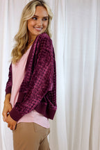 Wine Luxury Cardigan - SALE