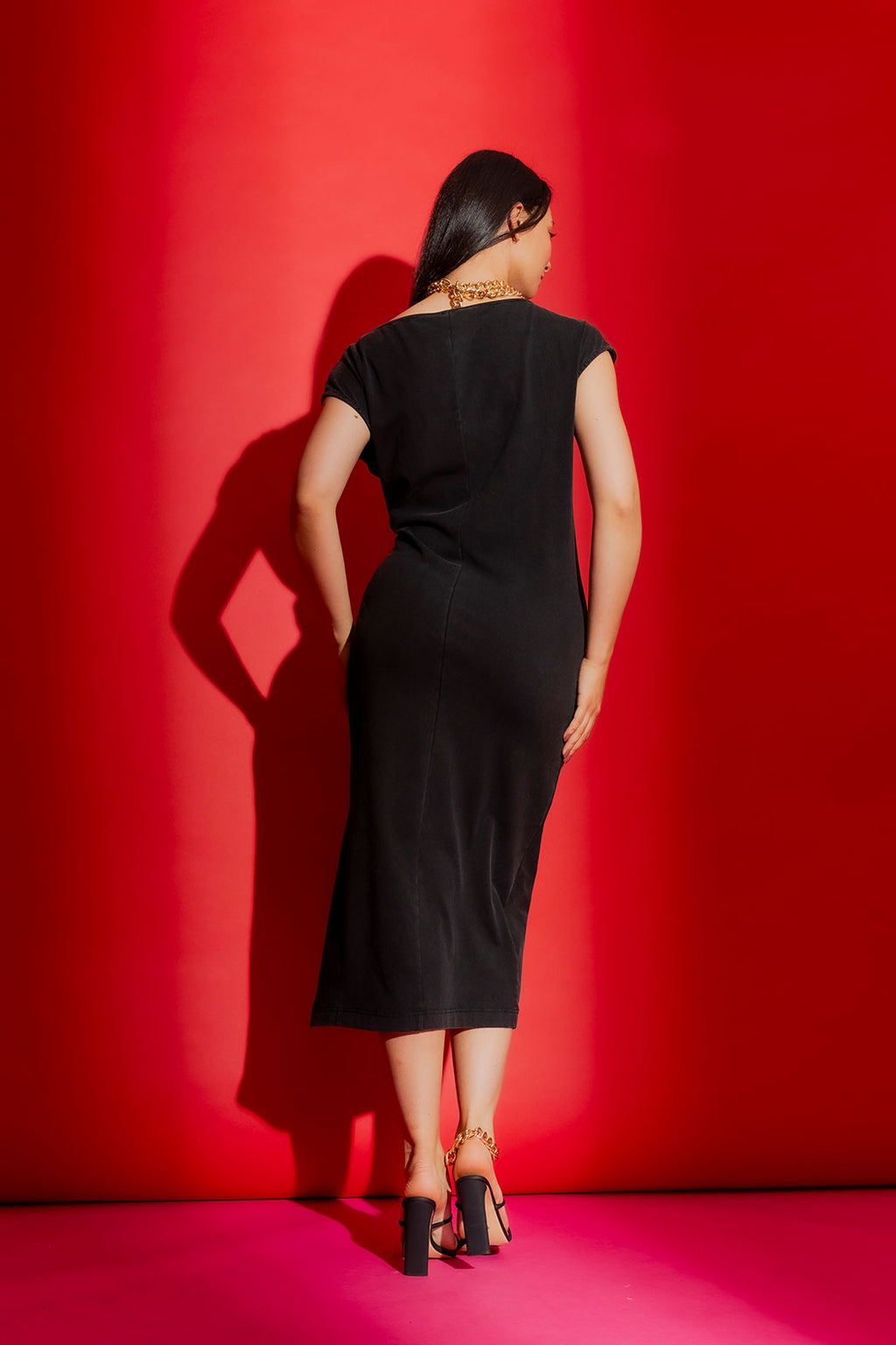 Charcoal Washed Harlow Dress