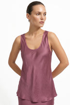 Deep Rose Silky Bias Cami