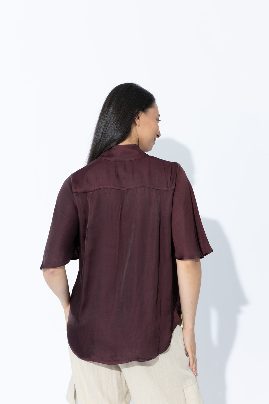 Chocolate Milan Fluted Blogger Shirt