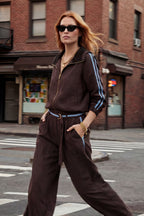 Chocolate Lyocell/Linen Sport Jacket