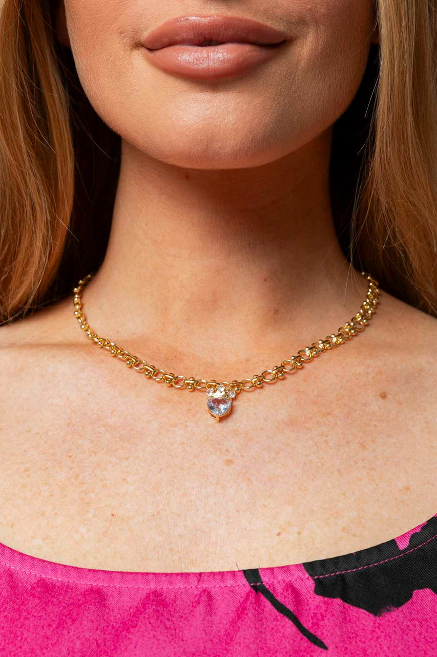 Rhinestone Crowned Heart S