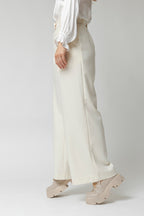 Ivory Twill Cleo Belt Pant