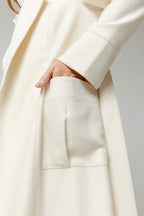 Ivory Twill Trench Coat