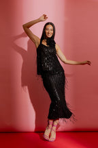 Sequin Tassle Skirt