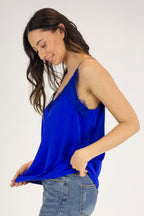 Cobalt Soft Touch Basic Lace Cami - Final Sale