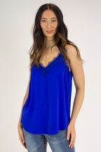 Cobalt Soft Touch Basic Lace Cami - Final Sale