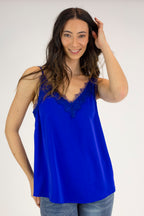 Cobalt Soft Touch Basic Lace Cami - Final Sale