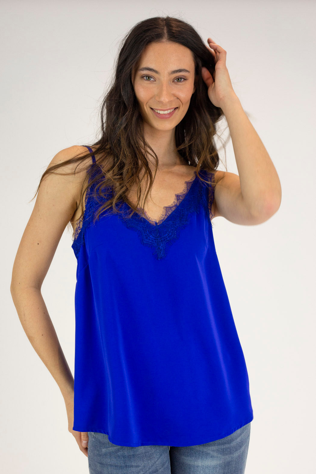 Cobalt Soft Touch Basic Lace Cami - Final Sale