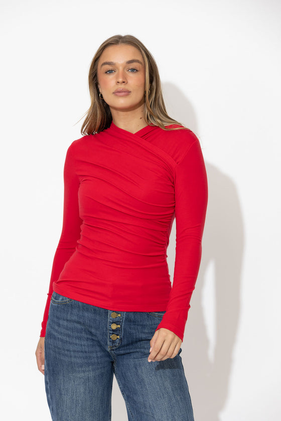 Crimson Tencel Livvie Top