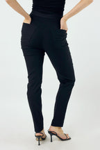 Black Houndstooth Bengaline Easy Jean - SALE