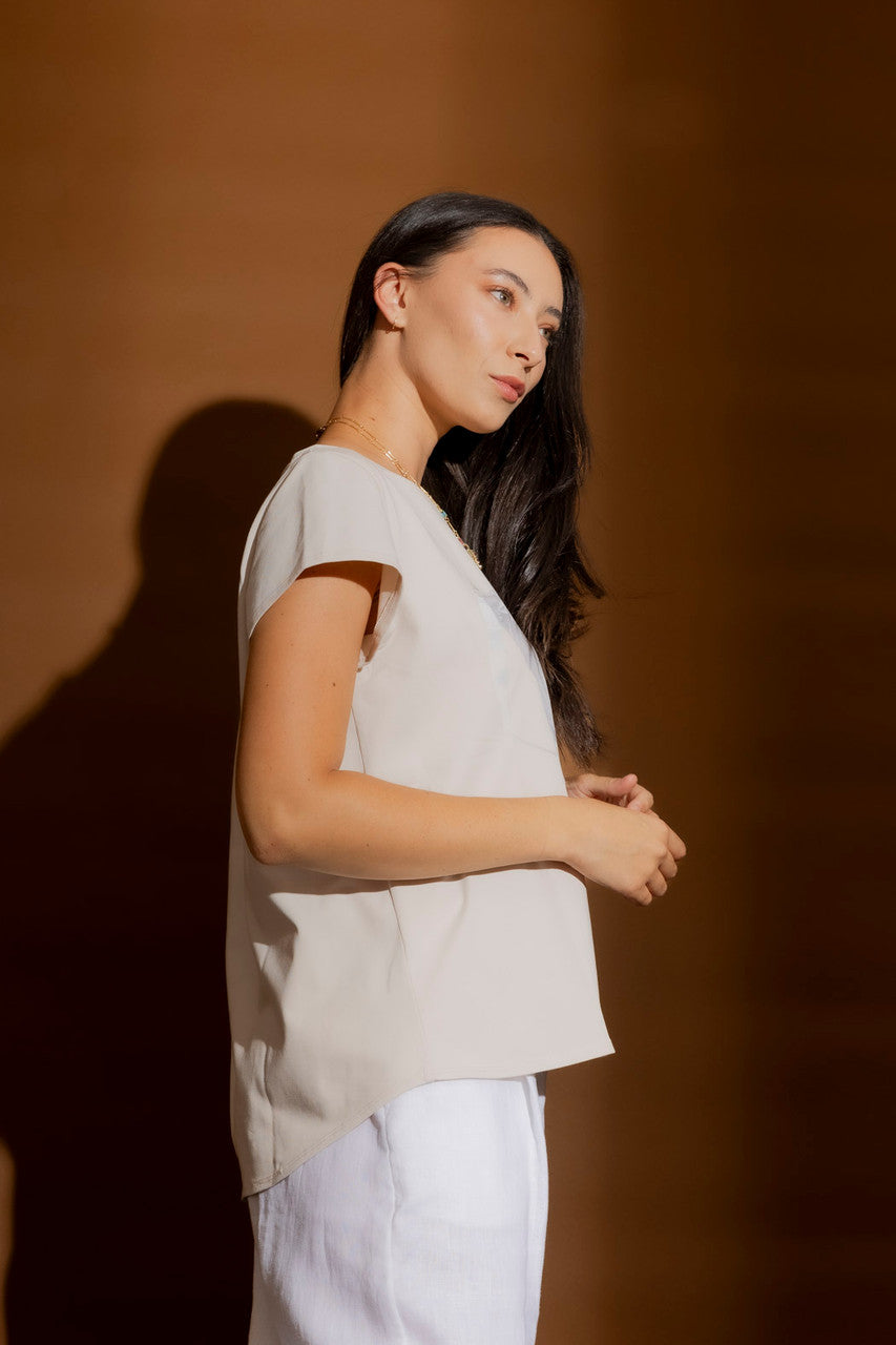 Putty Washed Handbag T-Shirt