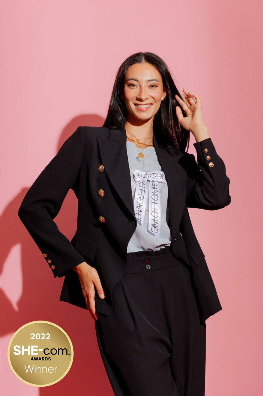 Black Euro Sisca Blazer