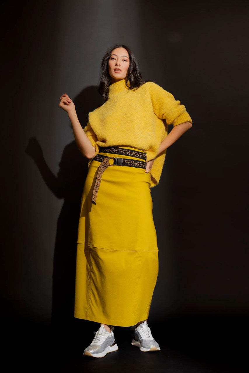 Chartreuse Knobbly Knit Jumper Chartreuse S