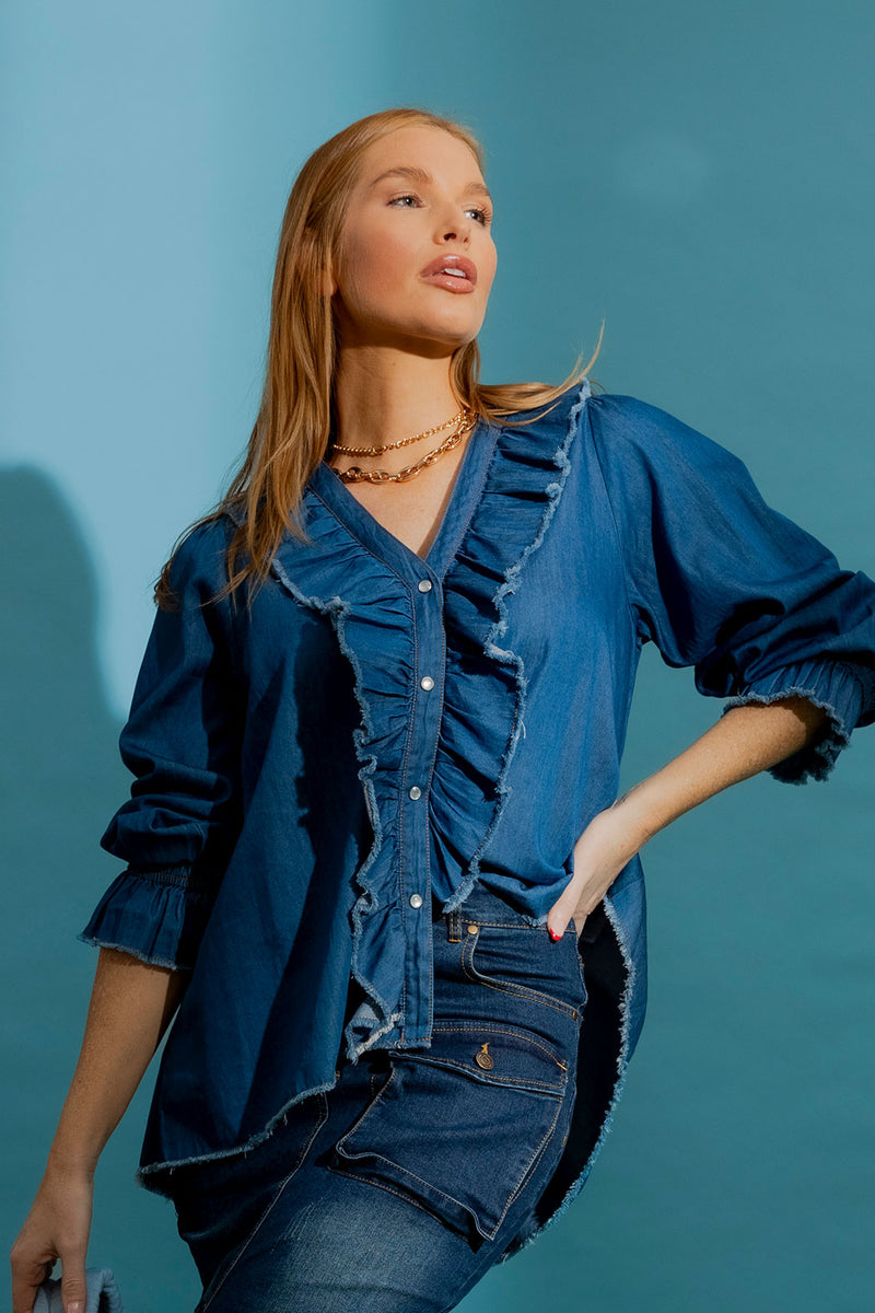 Dark Denim Tucker Shirt