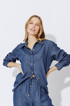 Dark Denim Cowboy Shirt Dark Denim