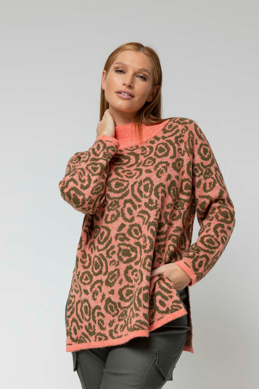 Coral Forest Rose Jumper - FINAL SALE