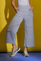 Blue Stripe Cargo Jet Culotte Blue Stripe