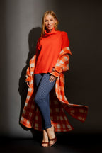 Orange Cowl Neck Jumper Orange S/M