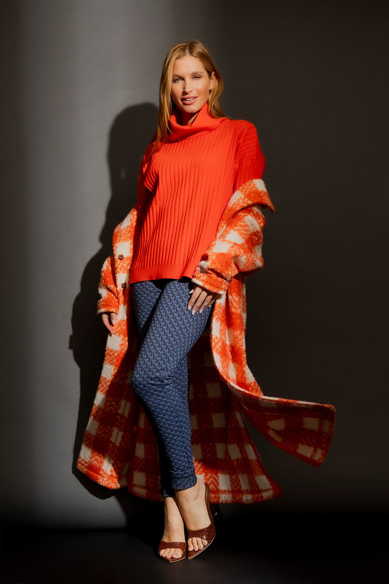 Orange Cowl Neck Jumper Orange S/M