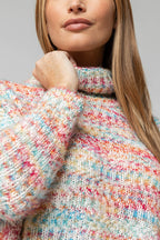 White Speckle Fluffy Crop Jumper