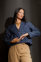 Dark Denim Sequin Jacket Dark Denim