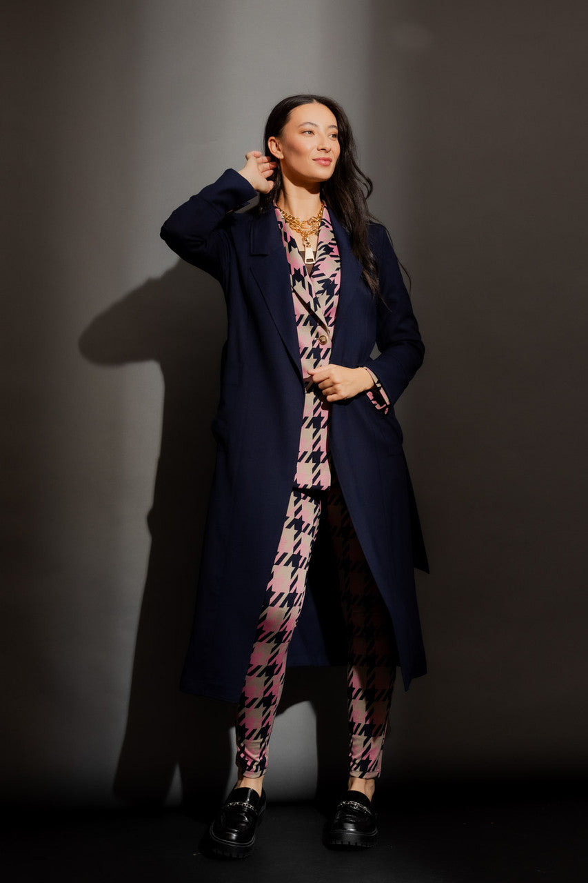 Navy Sorrento Trench Coat