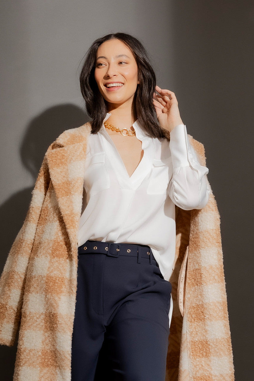 White Cargo Blogger Shirt