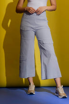 Blue Stripe Cargo Jet Culotte Blue Stripe