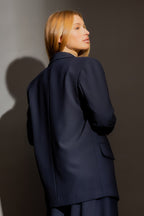 Deep Navy Classic Oversized Blazer Navy