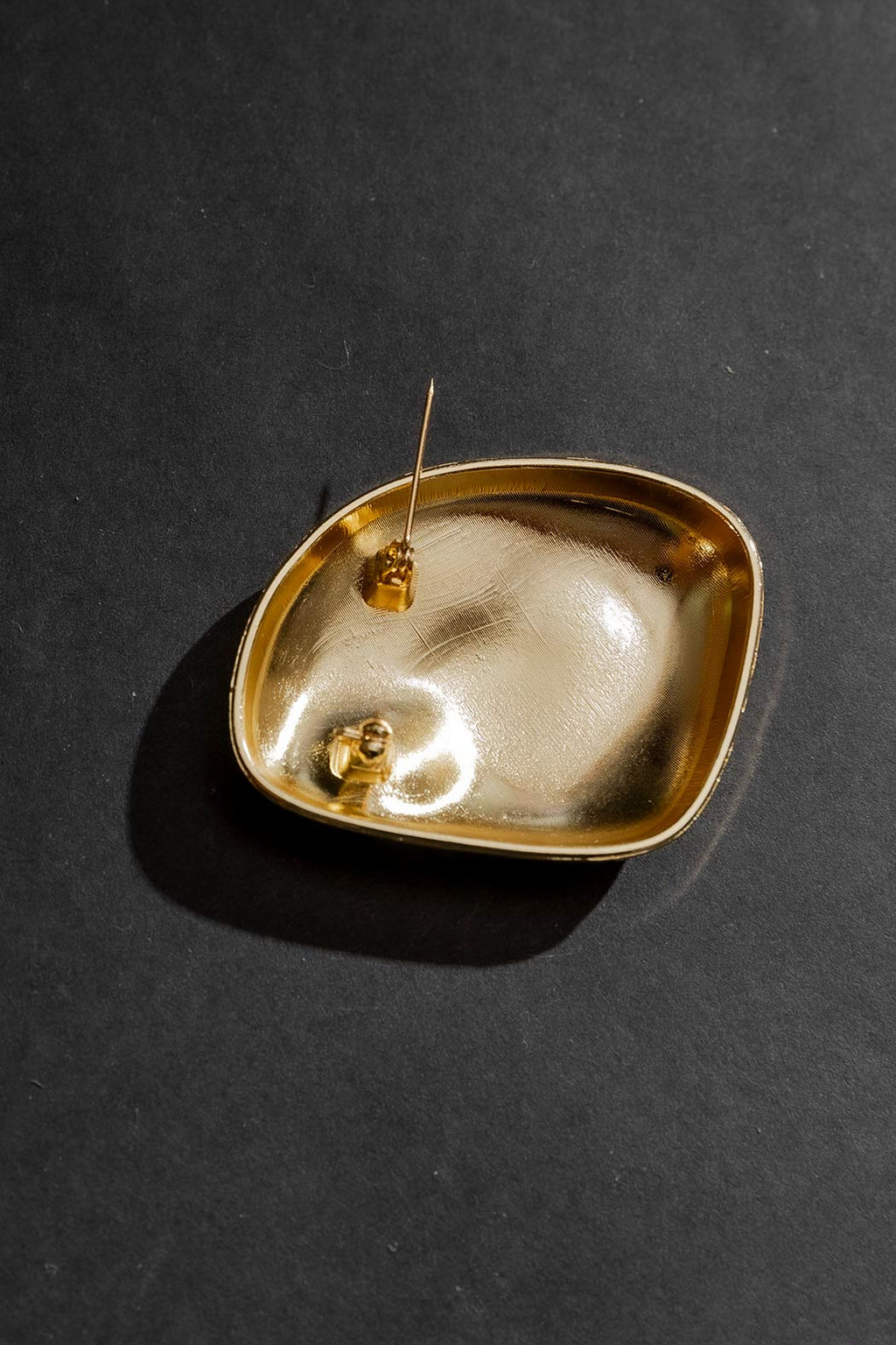 Gold Dome Brooch Gold O/S