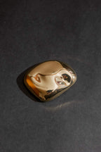 Gold Dome Brooch Gold O/S