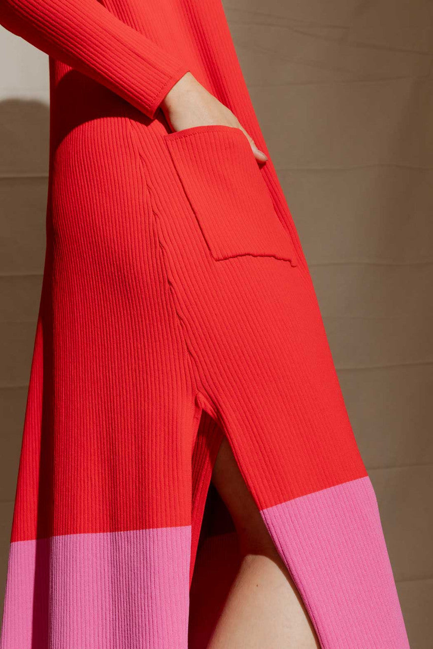 Red / Pink Knit Cardi