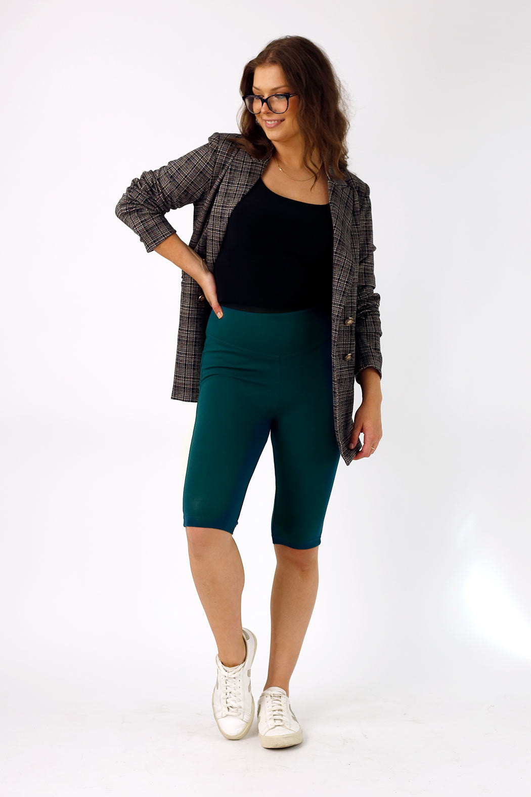 Green Ponte Bike Shorts - Sale
