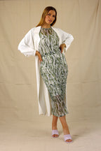 Green Mesh Drawstring Top - SALE