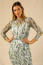 Green Mesh Drawstring Top - SALE