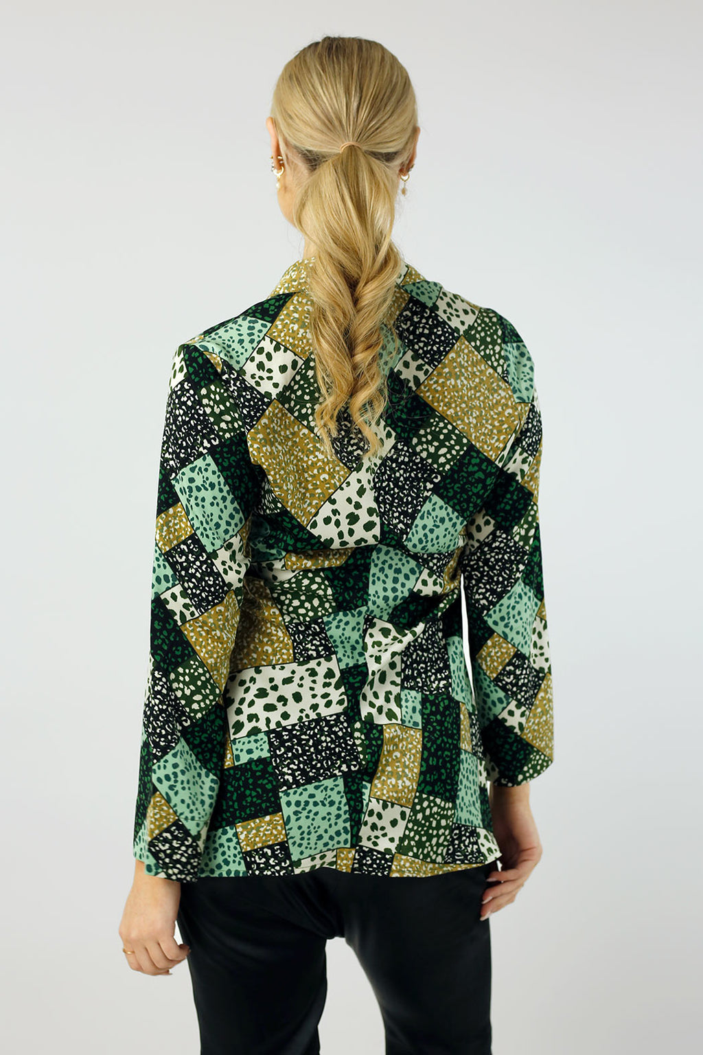 Green Patchwork Nova Shirt - FINAL SALE