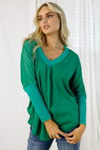 Green Seta Twist Back Top - FINAL SALE