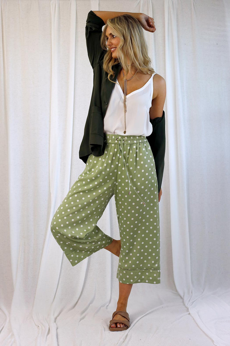 Mint Spot Silky Coco Culotte - SALE