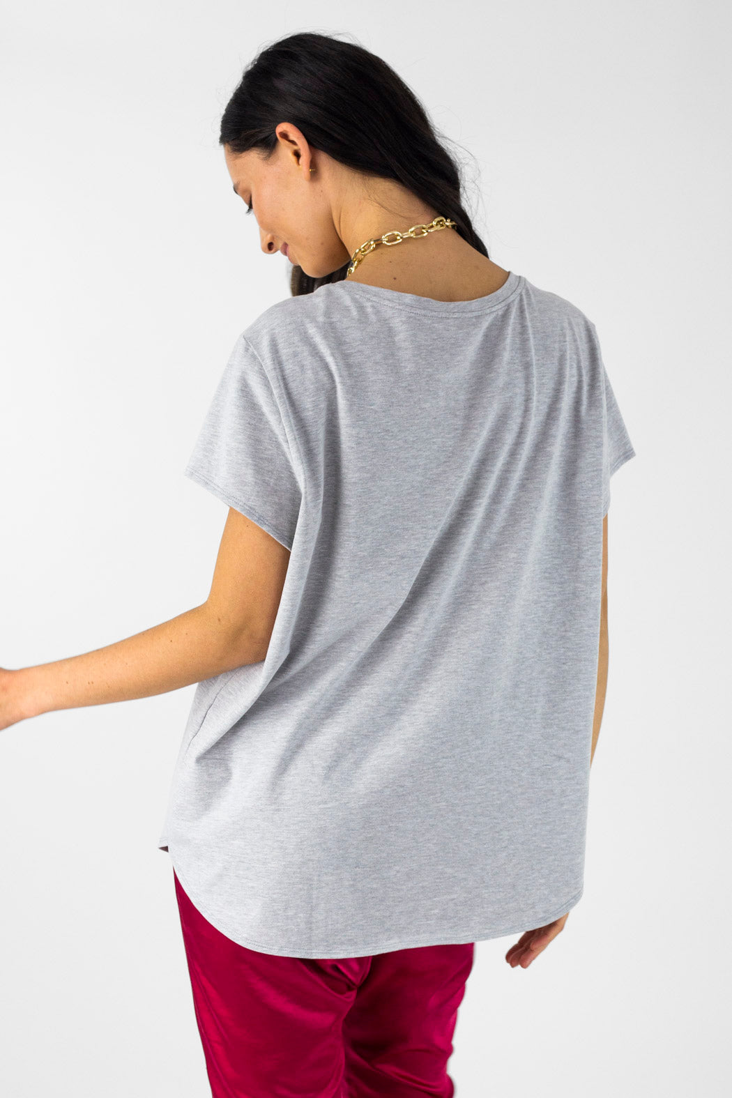 Grey Marle Boss Boyfriend T - Shirt
