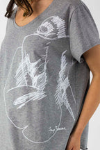 Charcoal Femme T - Shirt