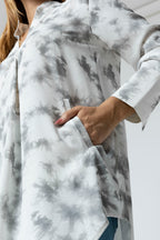White Tie Dye Blogger Pocket Tunic