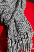 Grey Chunky Knit Scarf Grey O/S