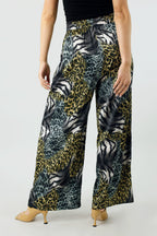 Patchwork Animal Print Silky Long Culotte - SALE