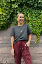 Charcoal Jersey Crew Neck T-Shirt