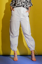 Ivory Parachute Wide Leg Pant